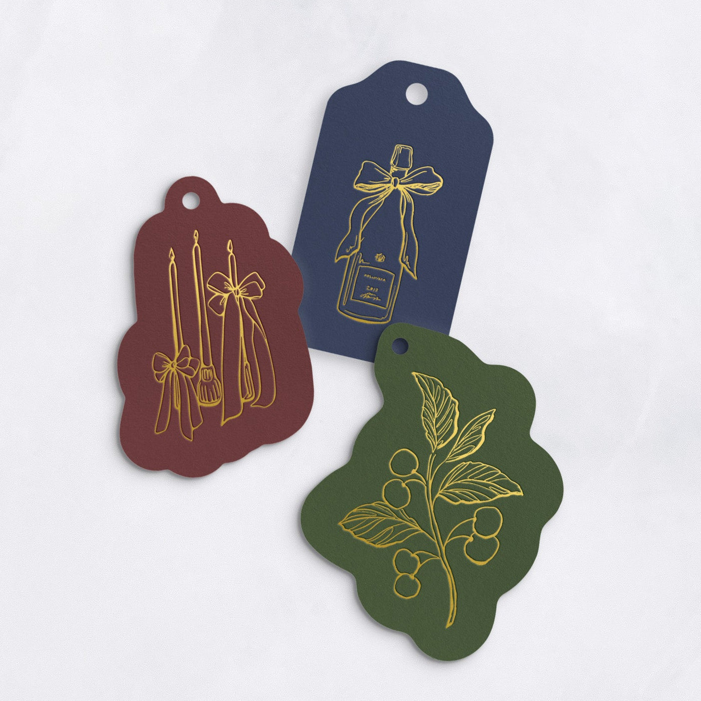 Luxury Foil-Pressed Gift Tags