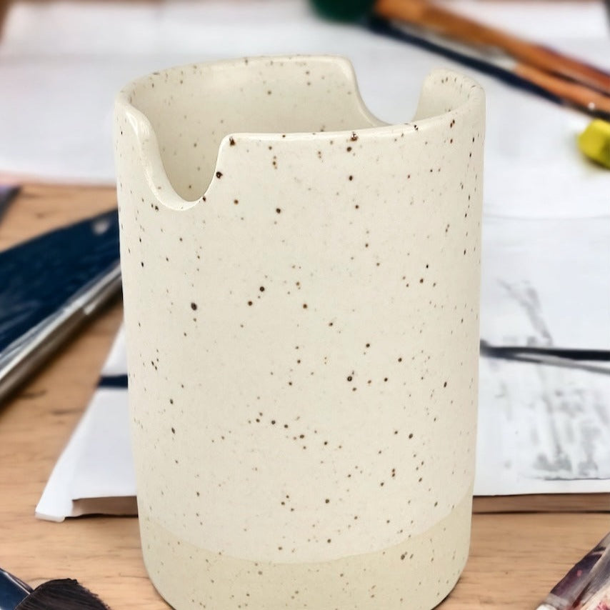 Ceramic Pen & Paintbrush Rinse Cup