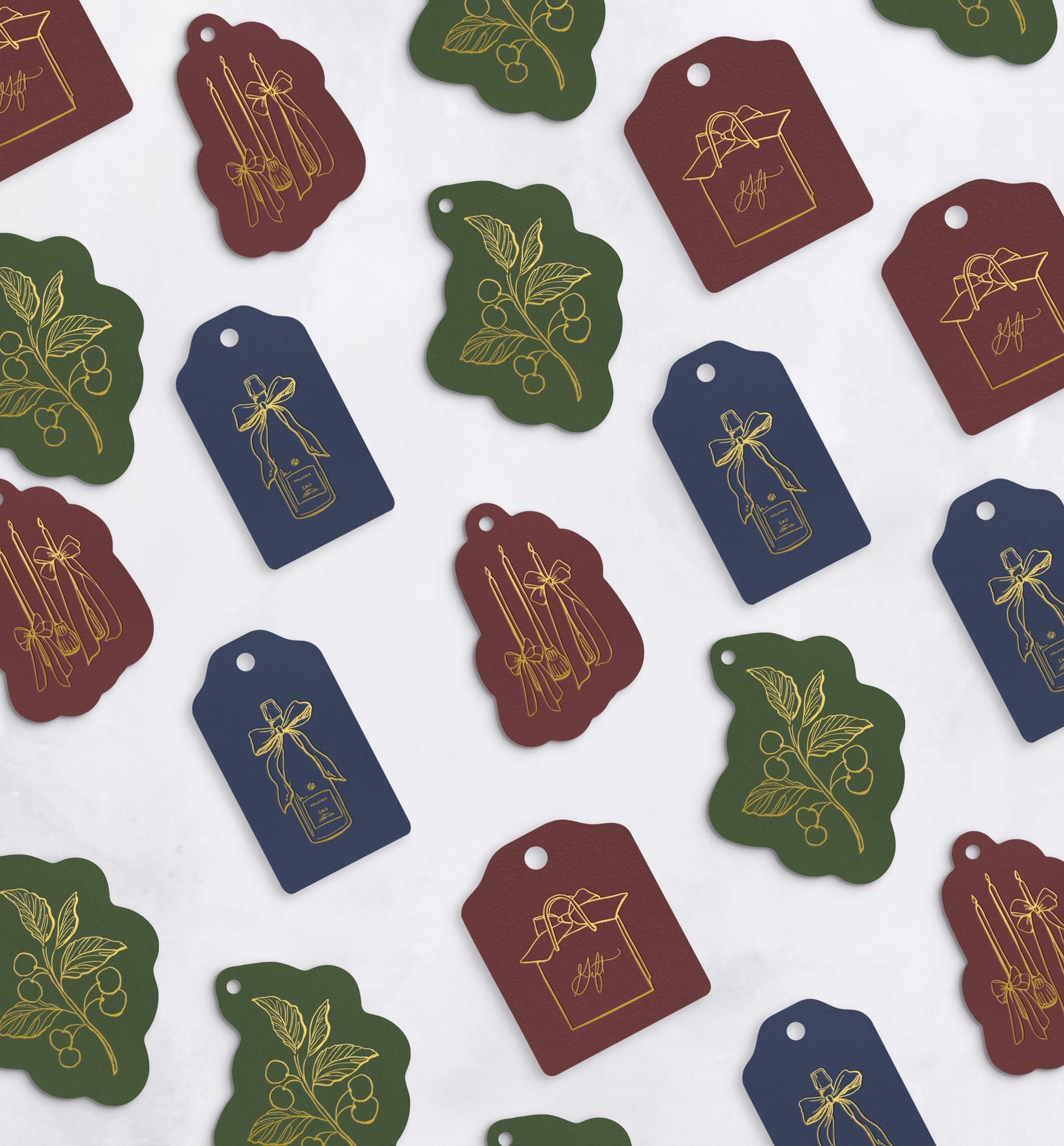 Luxury Foil-Pressed Gift Tags