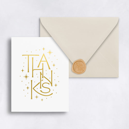 Foil Pressed Thank You Cards (Set of 6)