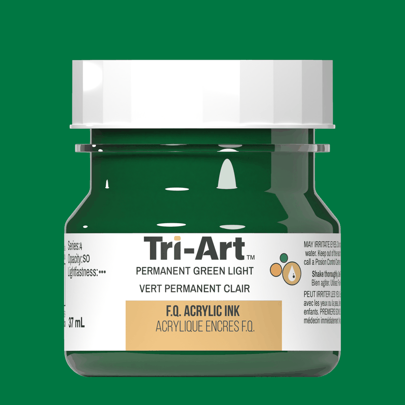 Tri-Art Ink - Permanent Green Light - 37mL