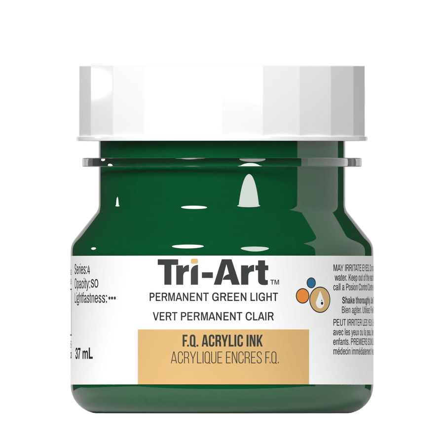 Tri-Art Ink - Permanent Green Light - 37mL